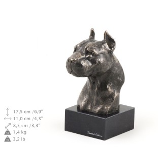 Amerykański Staffordshire terrier głowa na kamieniu Art-Dog